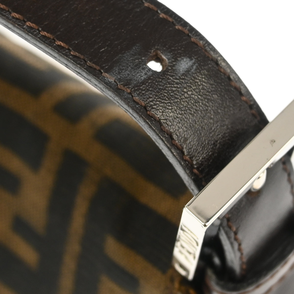 Fendi Brown Zucca Baguette Handbag