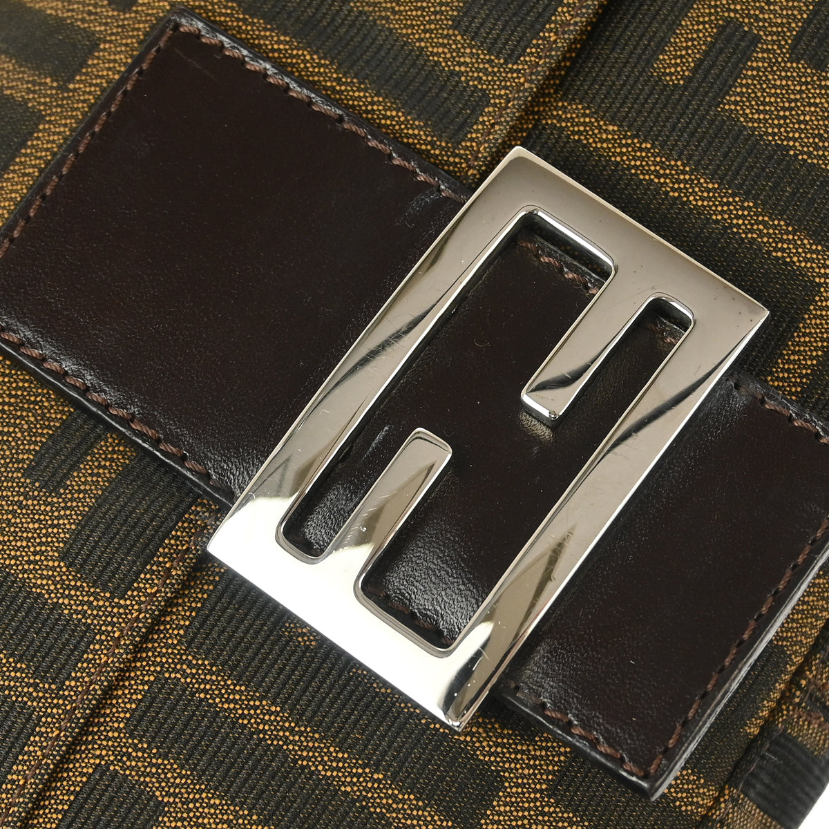 Fendi Brown Zucca Baguette Handbag