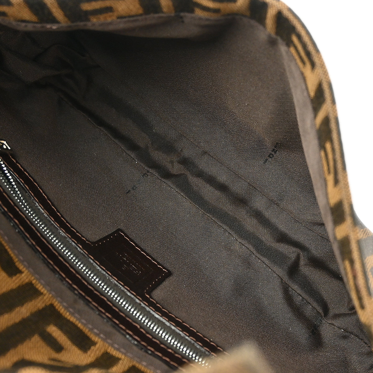 Fendi Brown Zucca Baguette Handbag