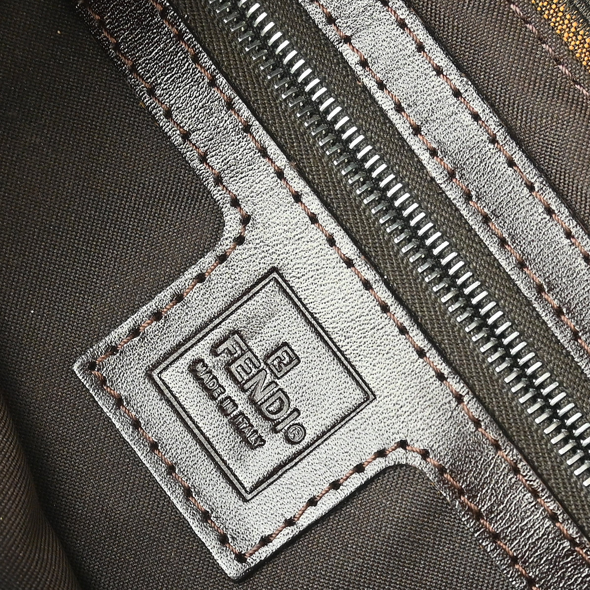Fendi Brown Zucca Baguette Handbag