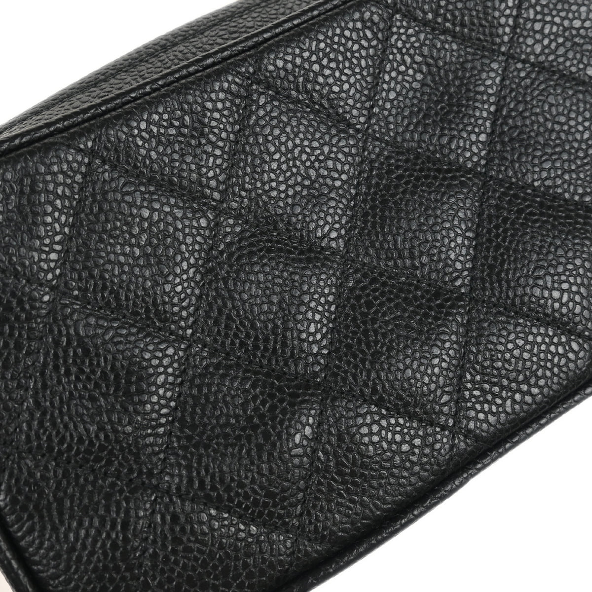 Chanel 1991-1994 Black Caviar Camera Bag