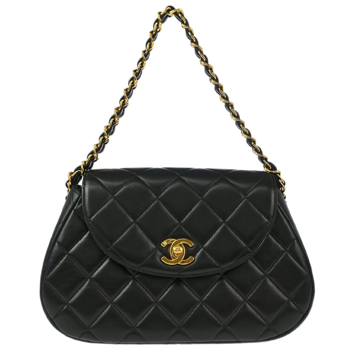 Chanel 1994-1996 Black Lambskin Handbag