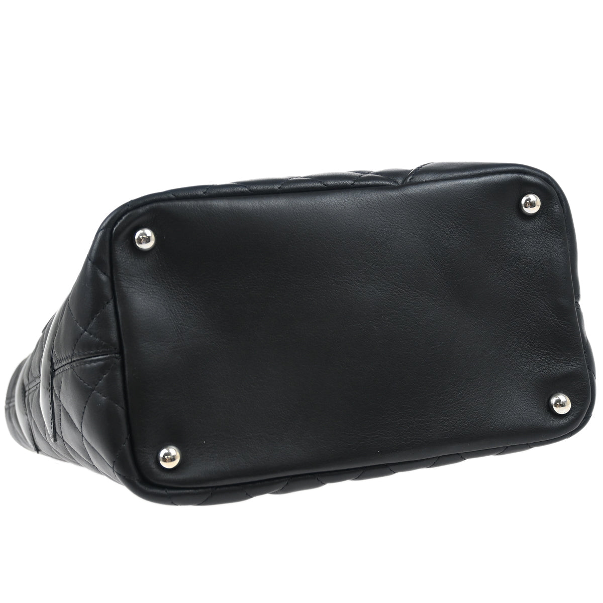 Chanel 2009-2010 Black Calfskin Cambon Ligne Tote Handbag