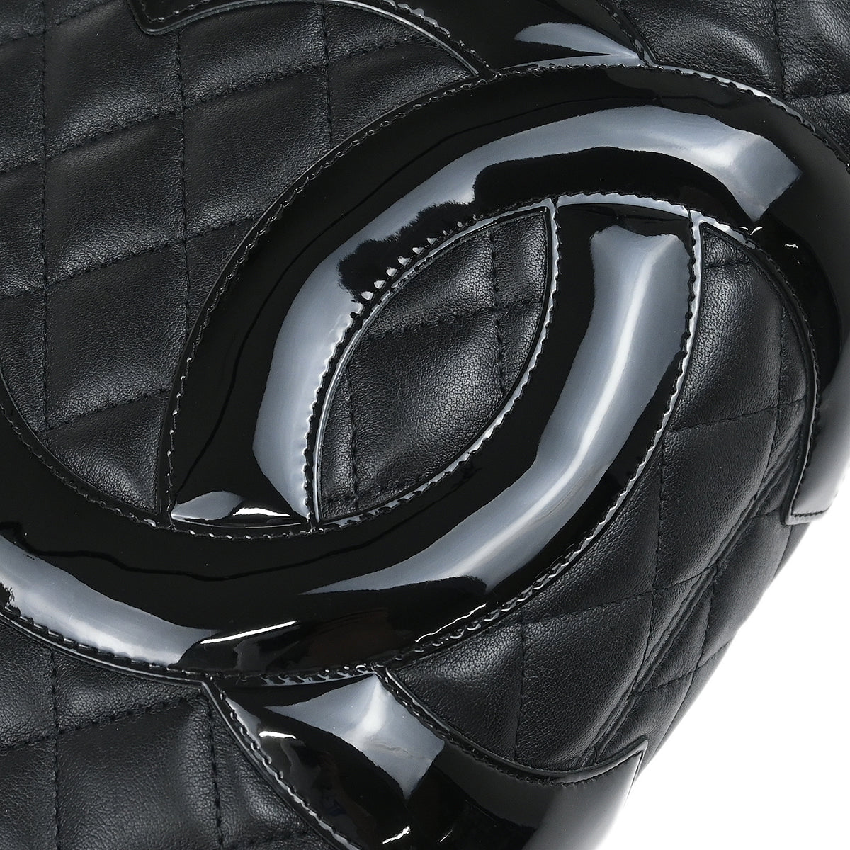 Chanel 2009-2010 Black Calfskin Cambon Ligne Tote Handbag