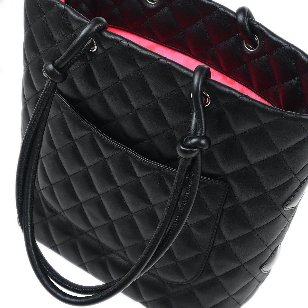 Chanel 2009-2010 Black Calfskin Cambon Ligne Tote Handbag