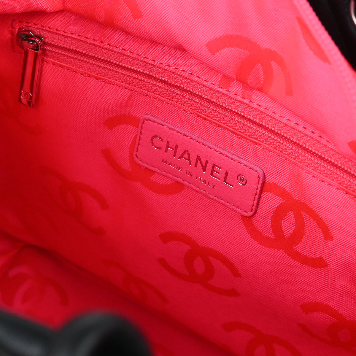 Chanel 2009-2010 Black Calfskin Cambon Ligne Tote Handbag