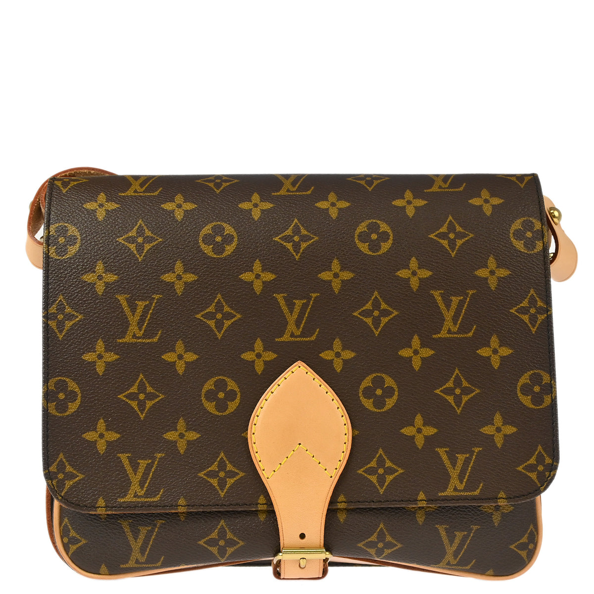 Louis Vuitton 1995 Monogram Cartouchiere GM Shoulder Bag M51252