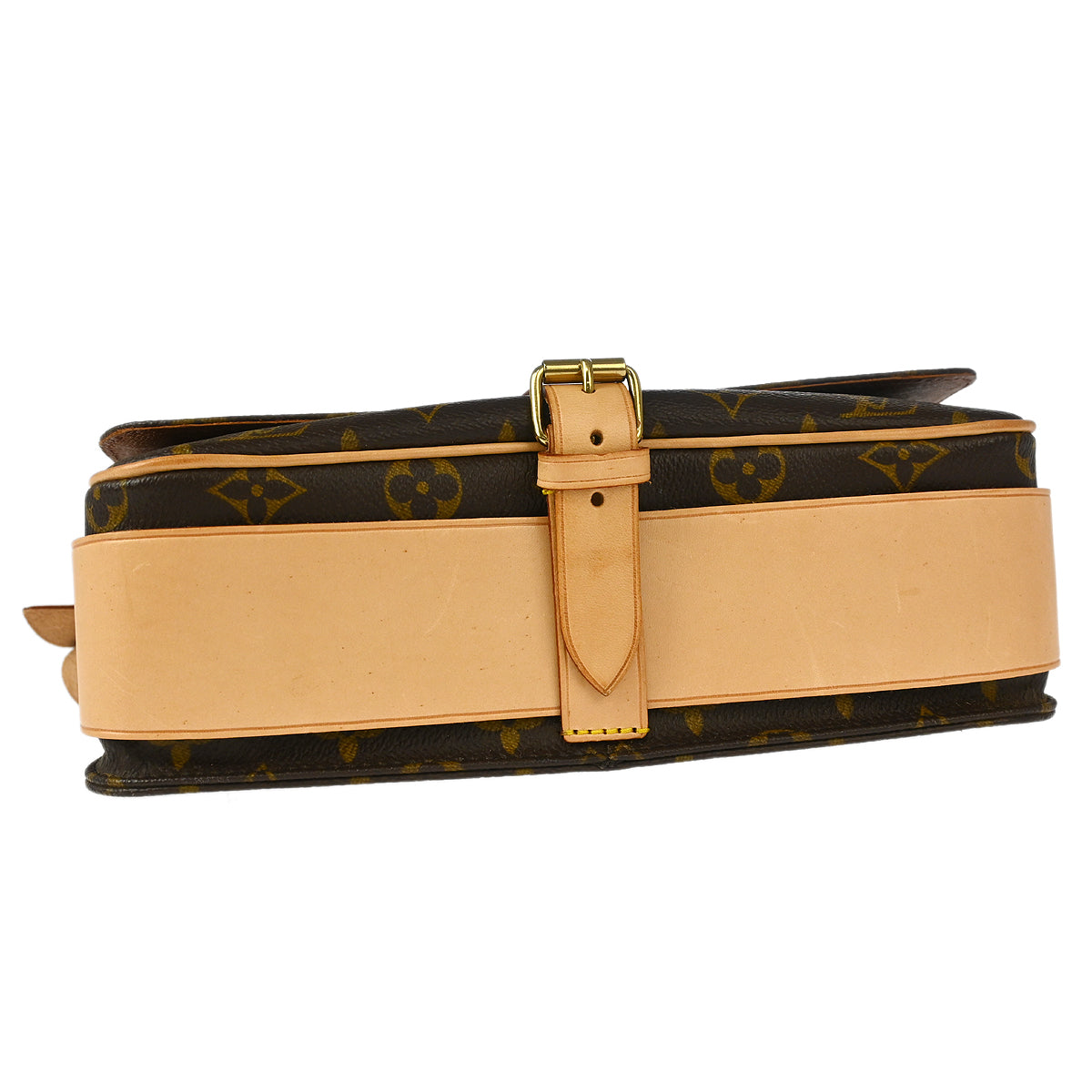 Louis Vuitton 1995 Monogram Cartouchiere GM Shoulder Bag M51252