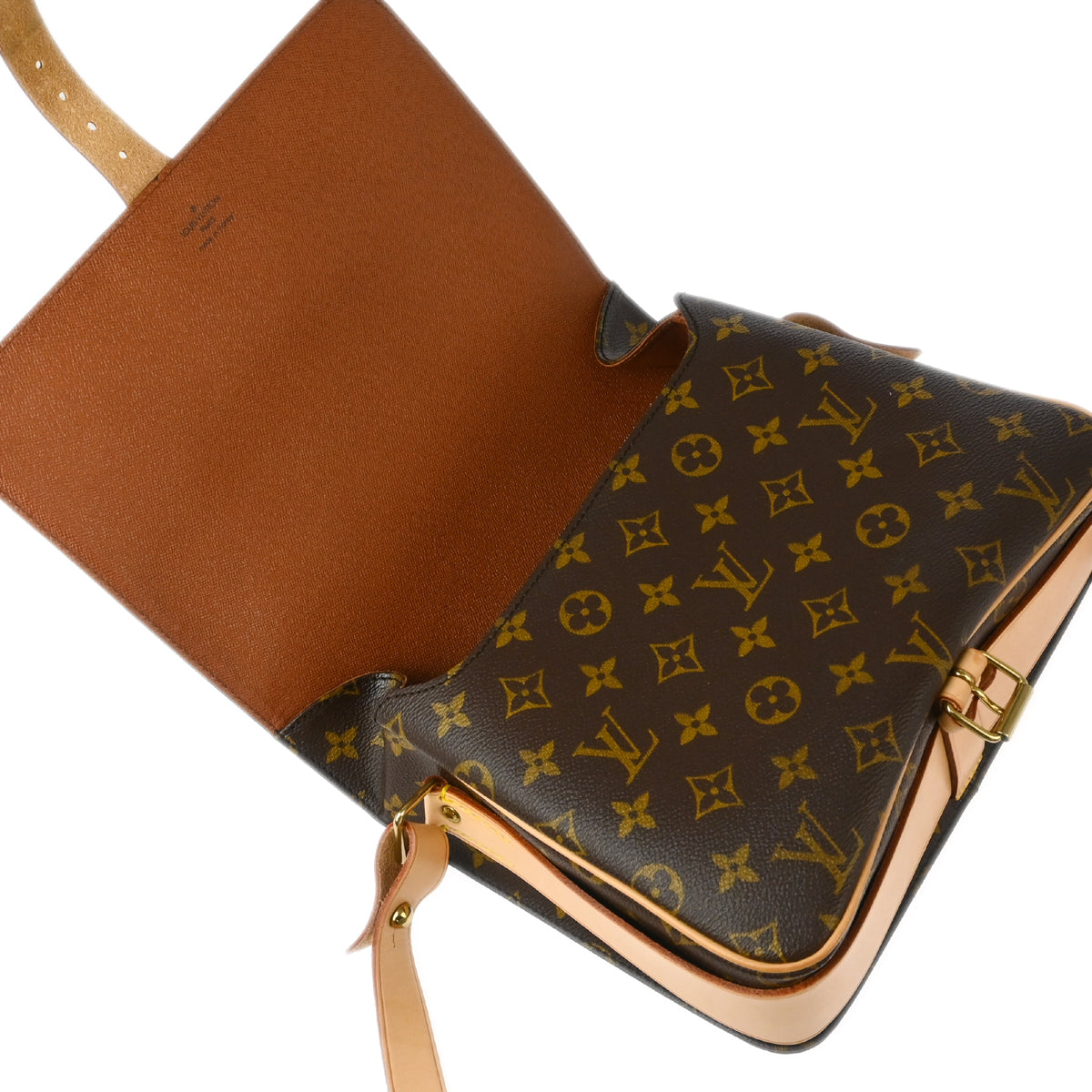 Louis Vuitton 1995 Monogram Cartouchiere GM Shoulder Bag M51252