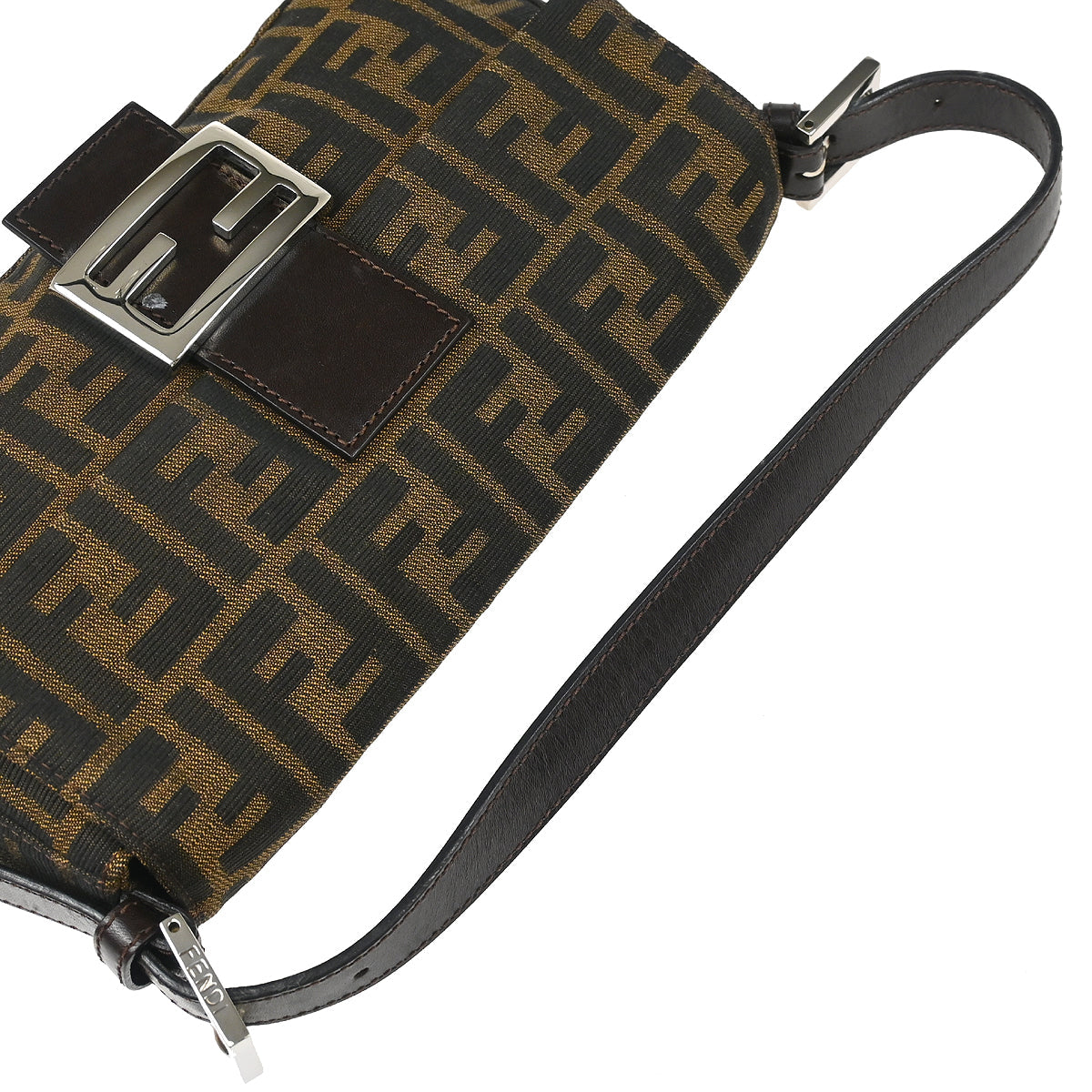 Fendi Brown Zucca Baguette Handbag