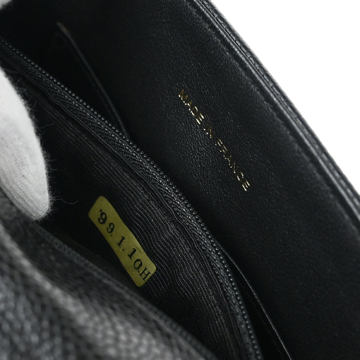 Chanel 1997-1999 Black Caviar Handbag