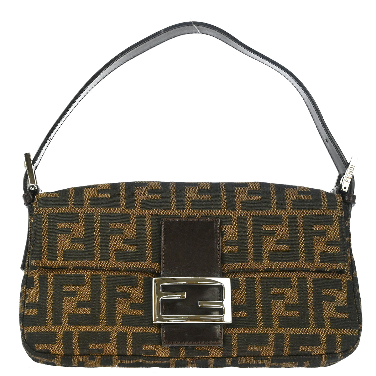 Fendi Brown Zucca Baguette Handbag