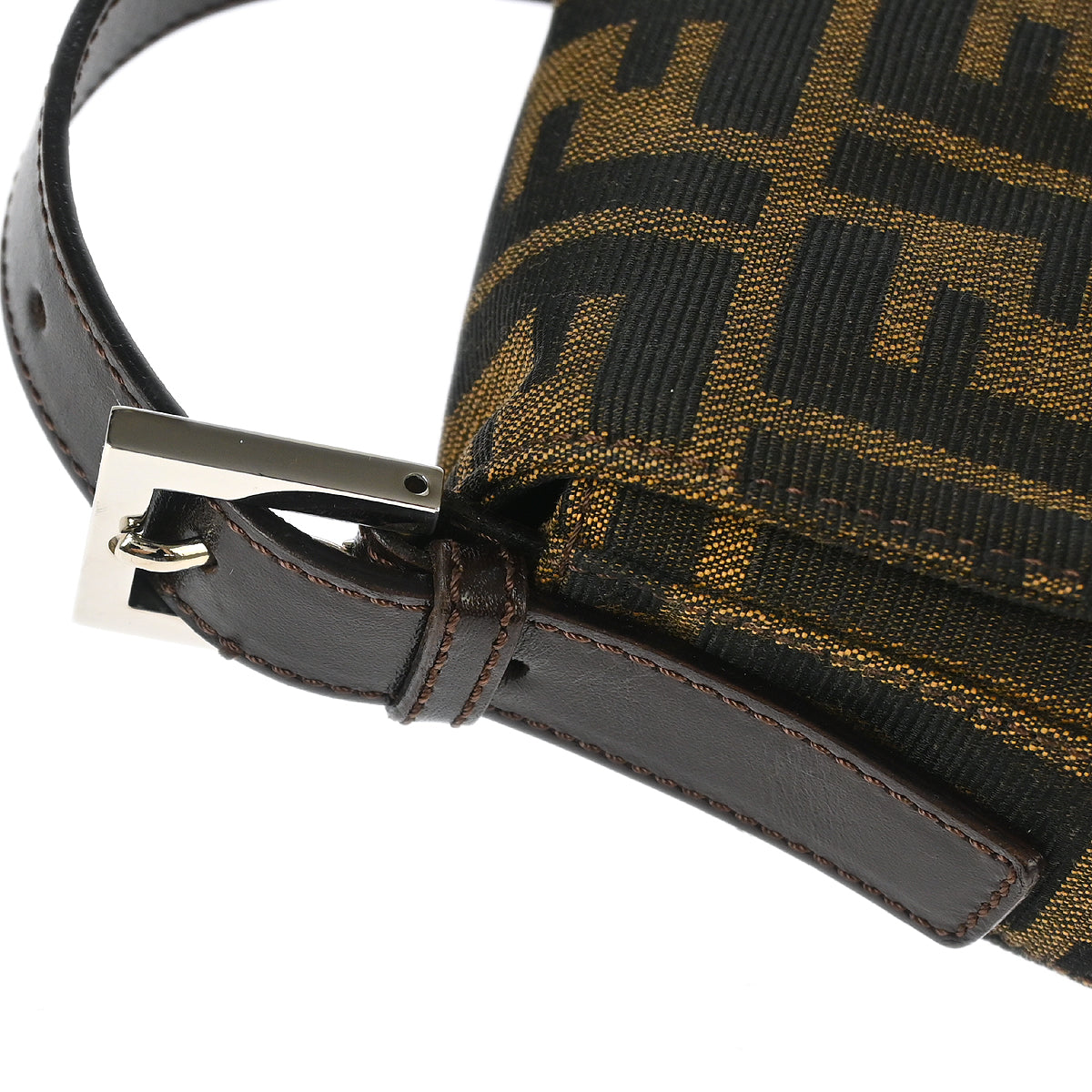 Fendi Brown Zucca Baguette Handbag