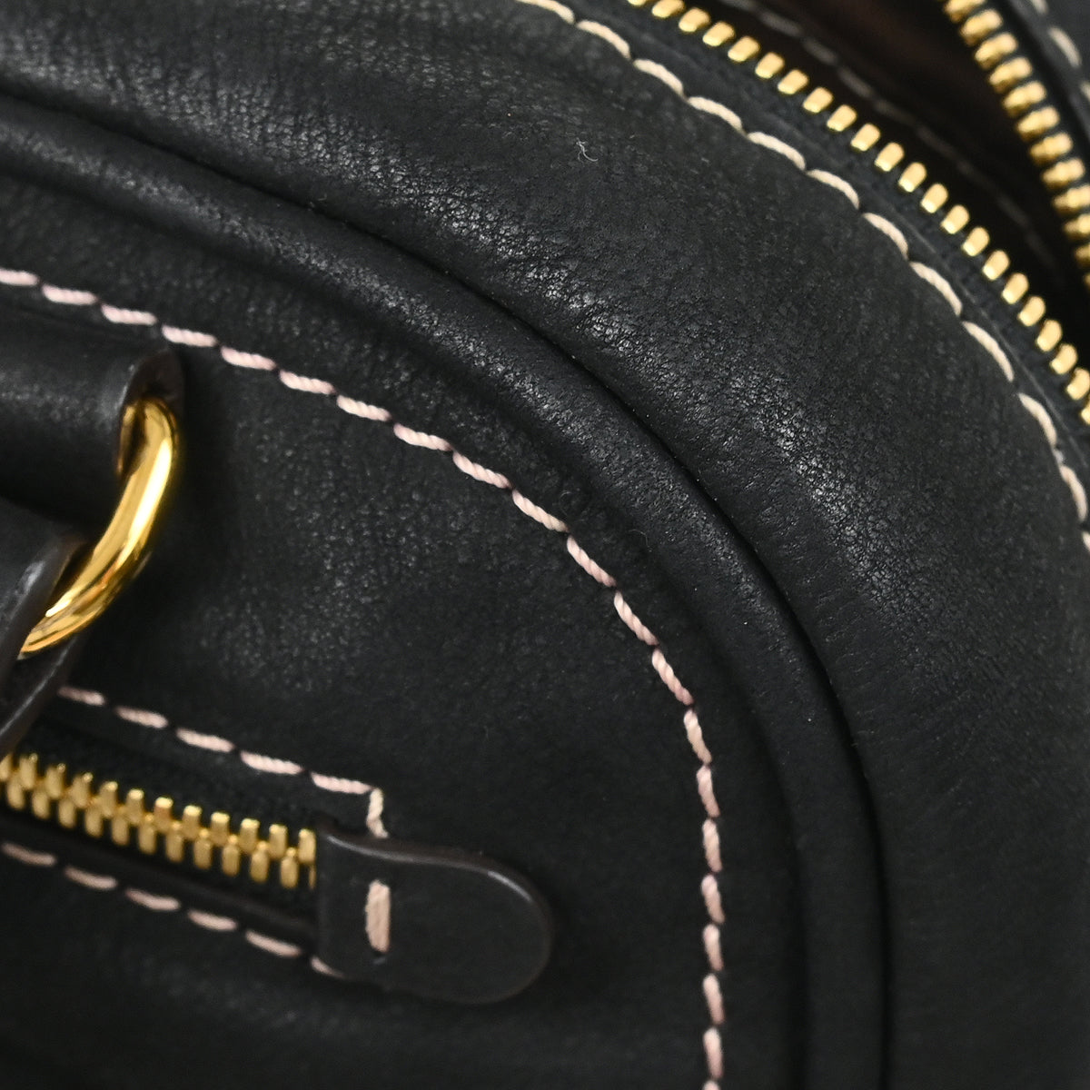 Loewe Black Leather Madrid Handbag