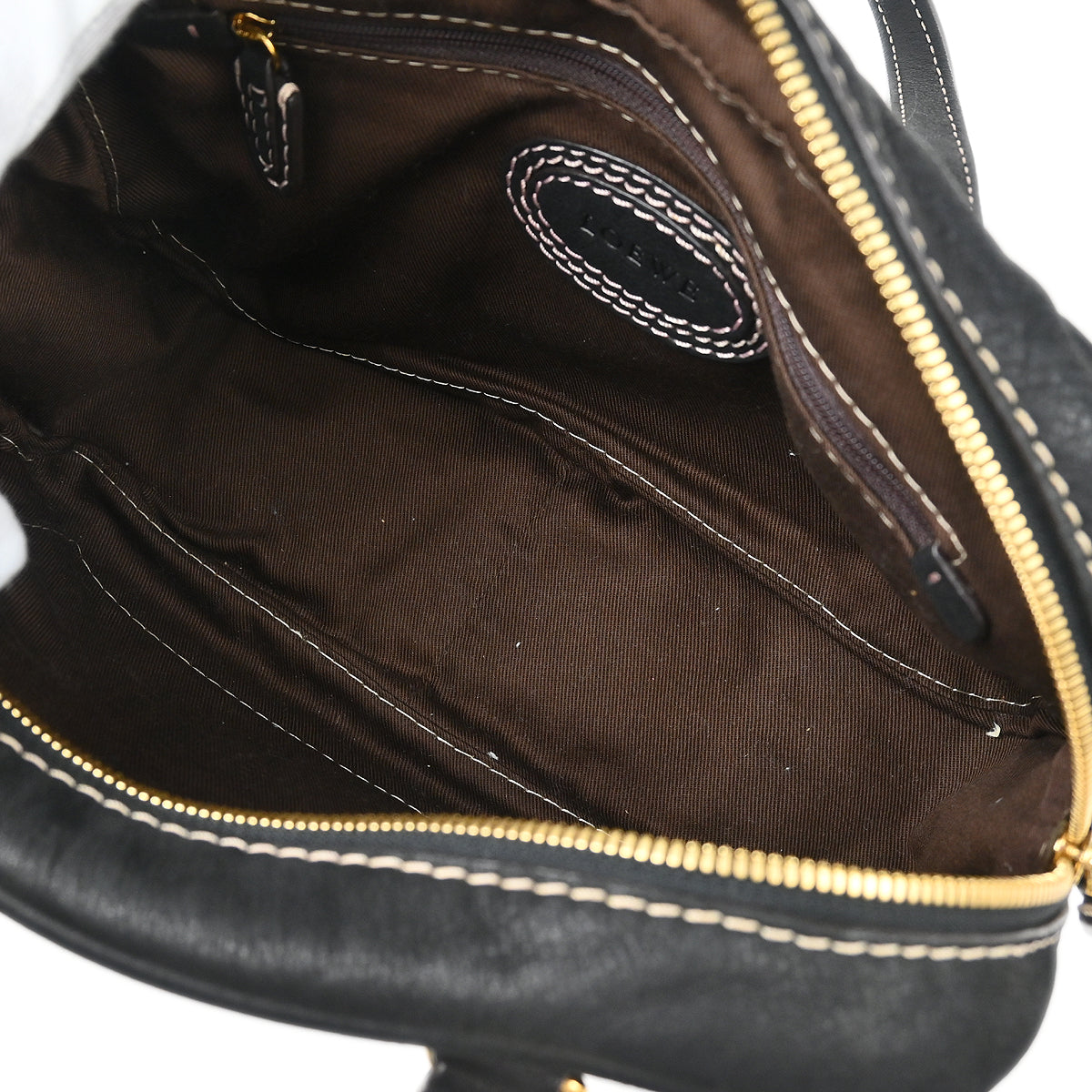 Loewe Black Leather Madrid Handbag