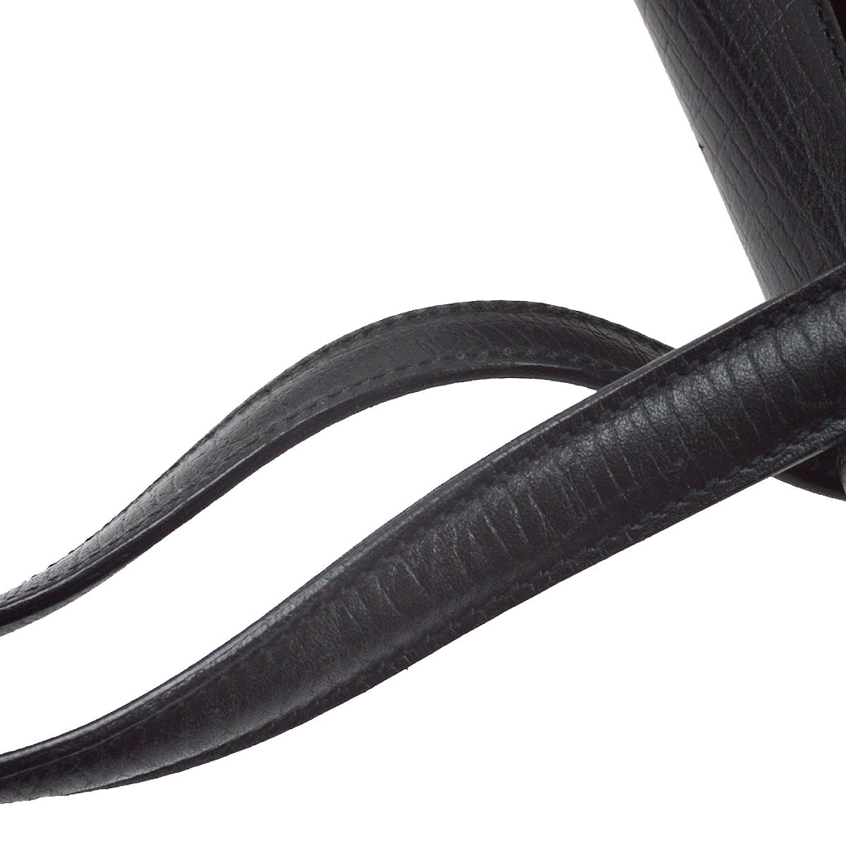 Gucci Black GG Bamboo Handbag