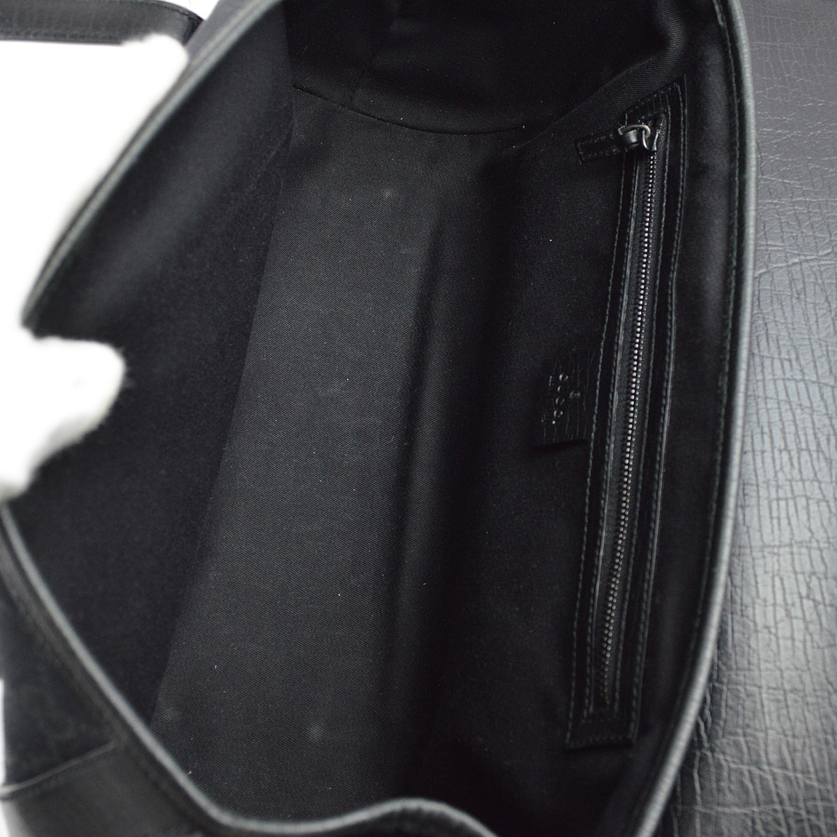 Gucci Black GG Bamboo Handbag