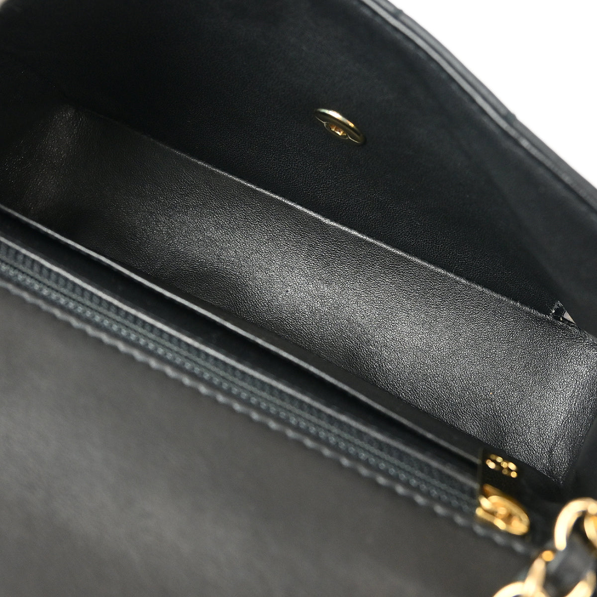 Chanel 2001-2003 Black Calfskin Choco Bar Shoulder Bag