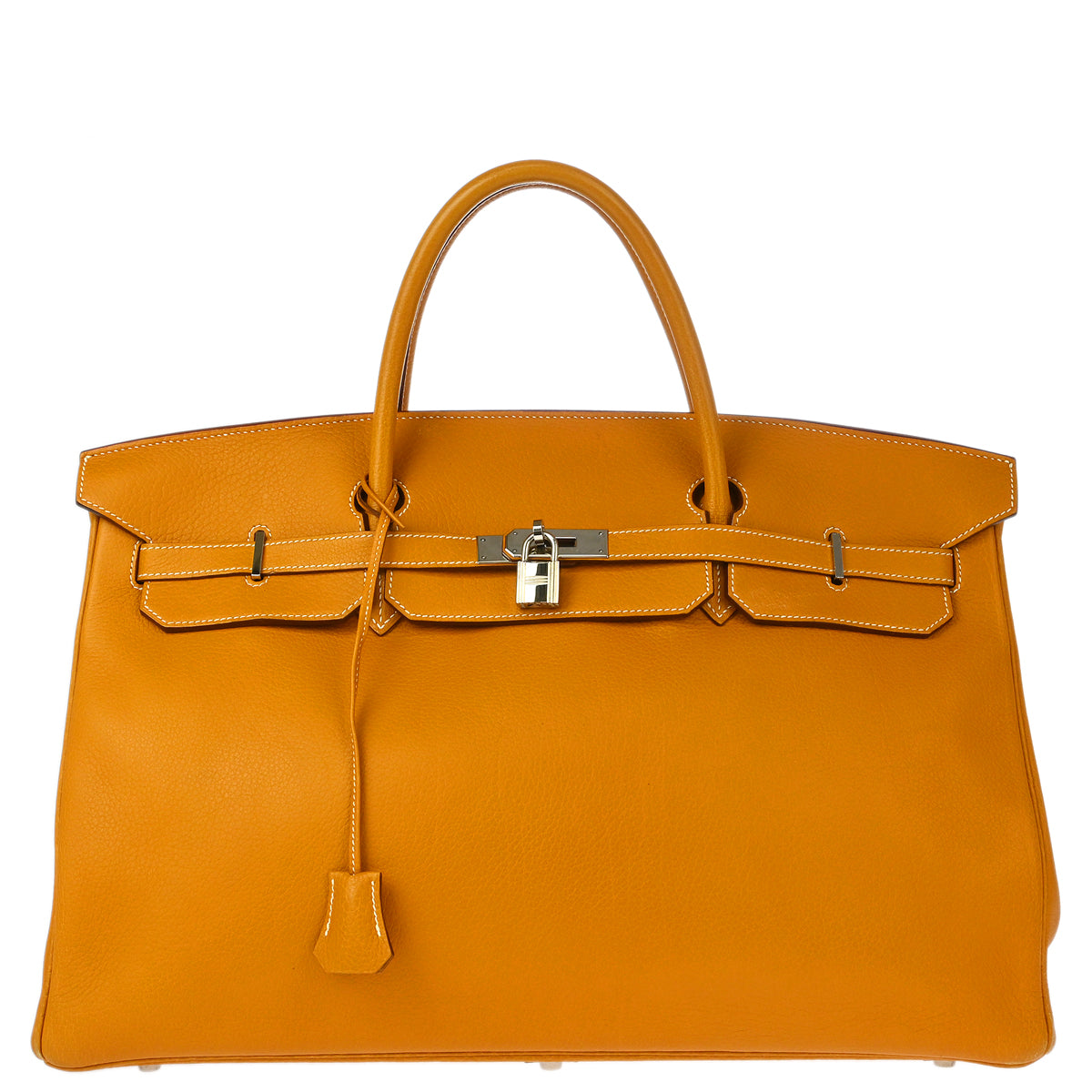 Hermes 2000 Natural Fjord Birkin 45 Handbag