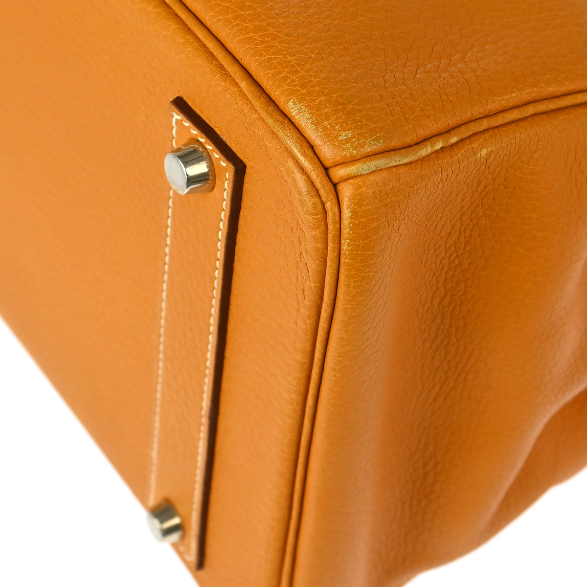Hermes 2000 Natural Fjord Birkin 45 Handbag