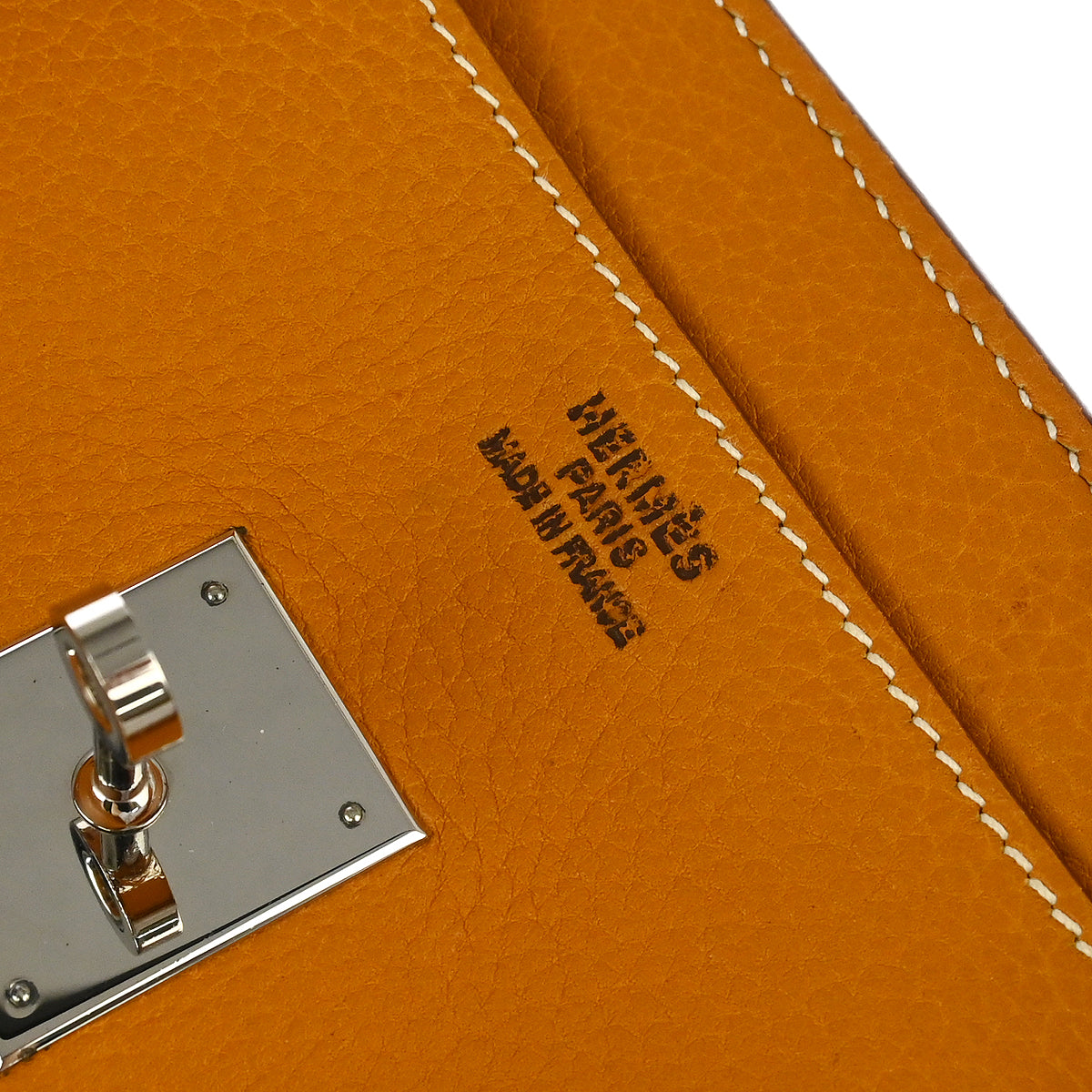 Hermes 2000 Natural Fjord Birkin 45 Handbag