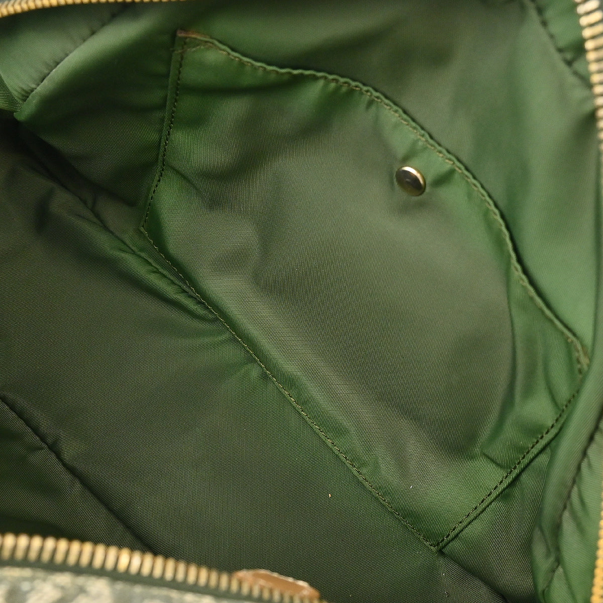 Christian Dior Green Double Saddle Trotter Handbag