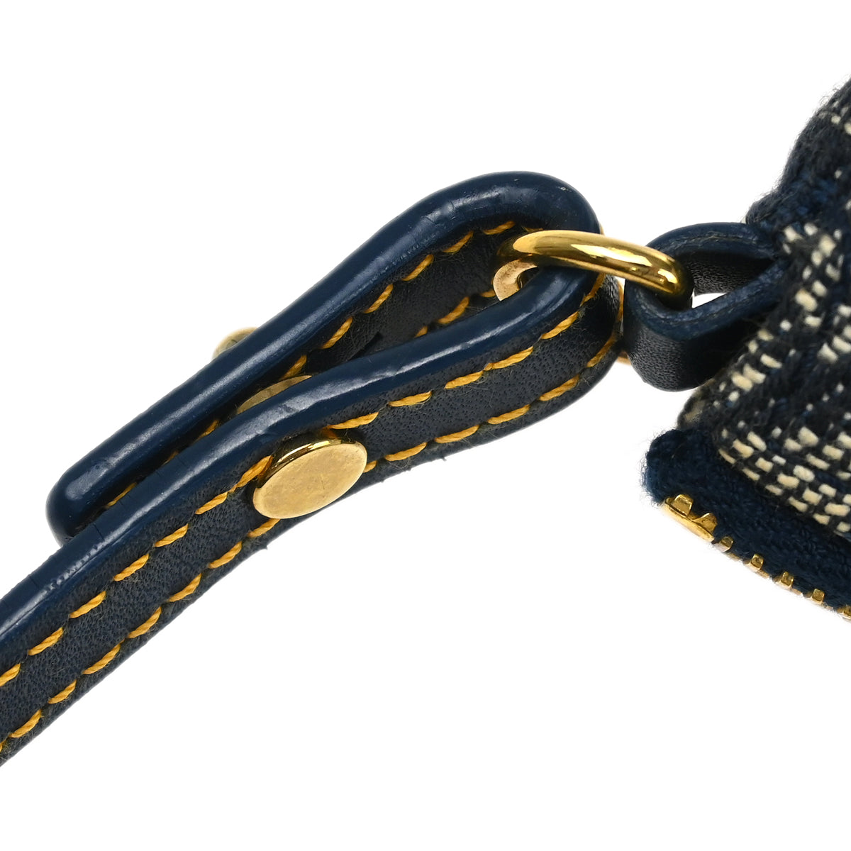 Christian Dior 2002 Navy Trotter Saddle Handbag