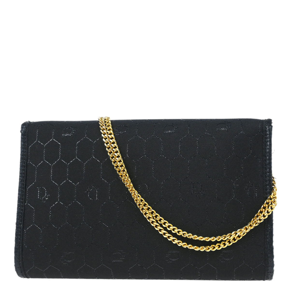 Christian Dior Black Honeycomb Shoulder Bag