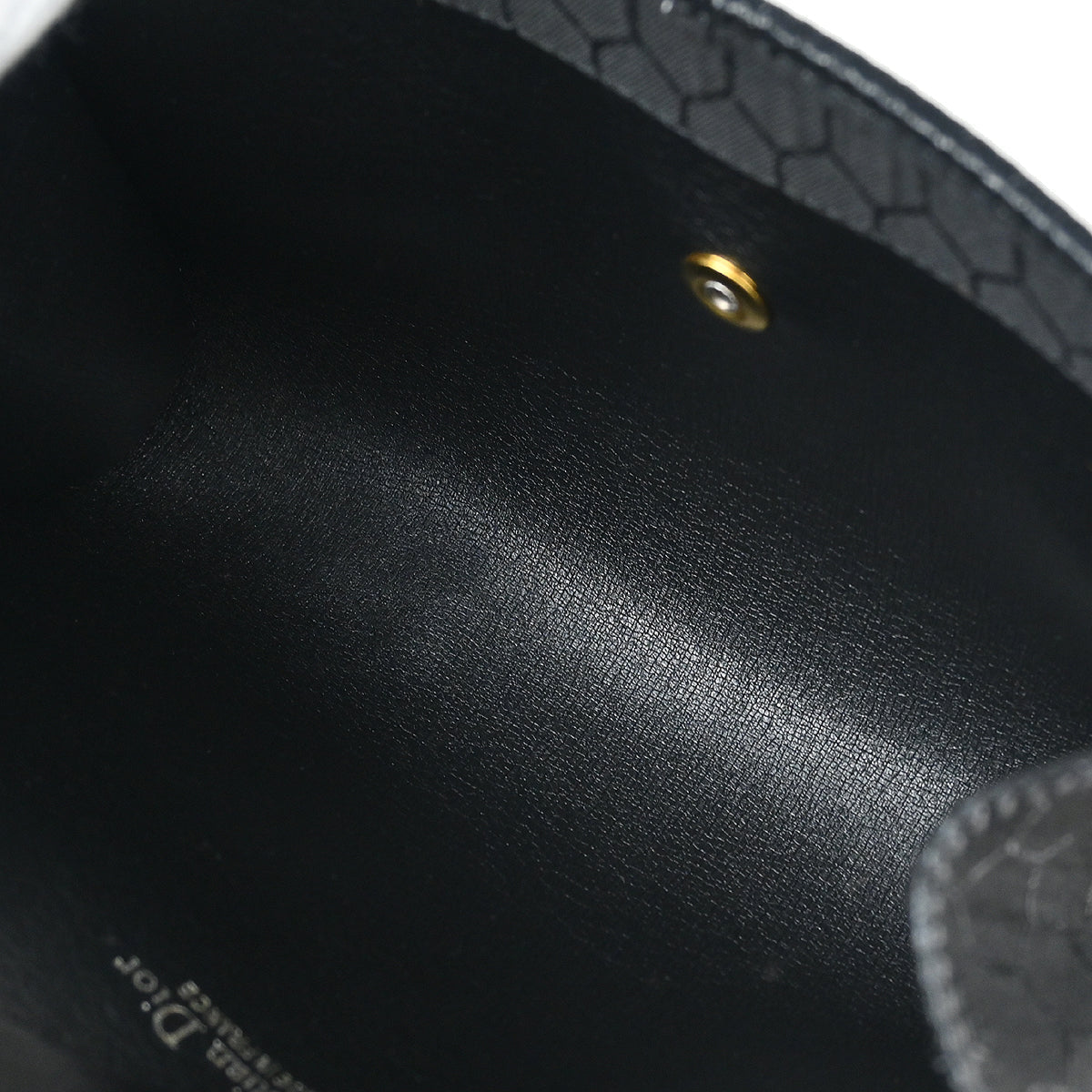 Christian Dior Black Honeycomb Shoulder Bag