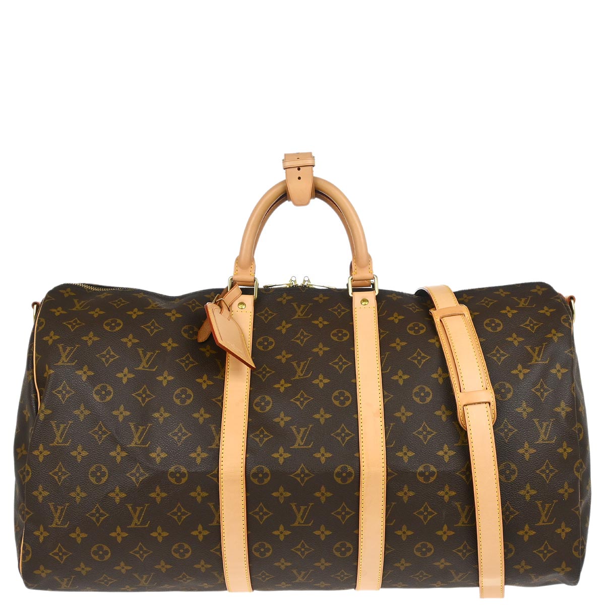 Louis Vuitton 2003 Monogram Keepall Bandouliere 55 Duffle Bag M41414