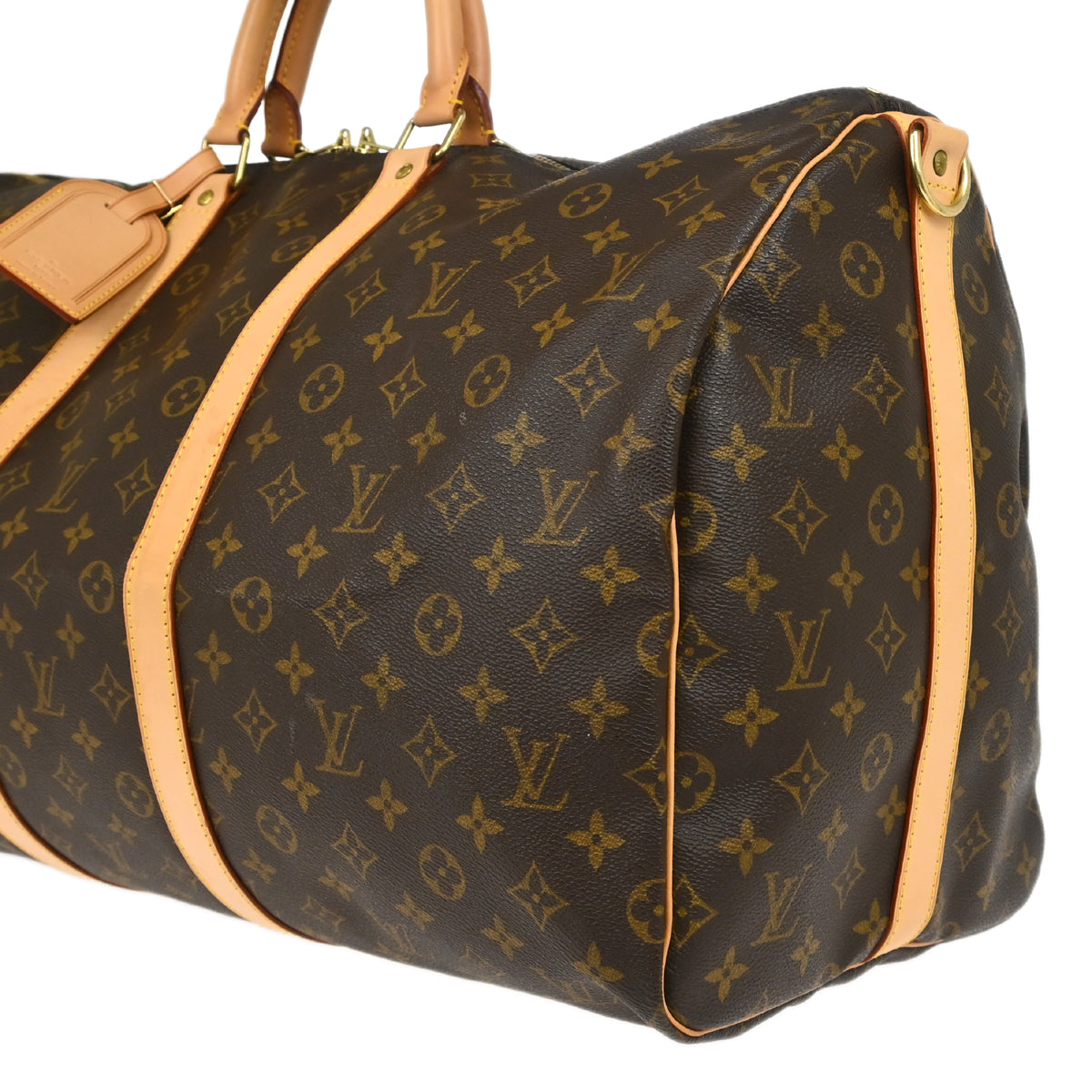 Louis Vuitton 2003 Monogram Keepall Bandouliere 55 Duffle Bag M41414