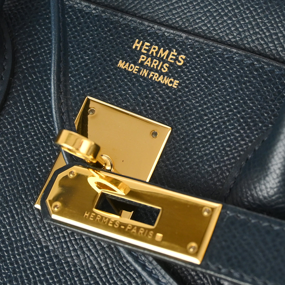Hermes 1996 Blue Ocean Courchevel Haut a Courroies 32 Handbag