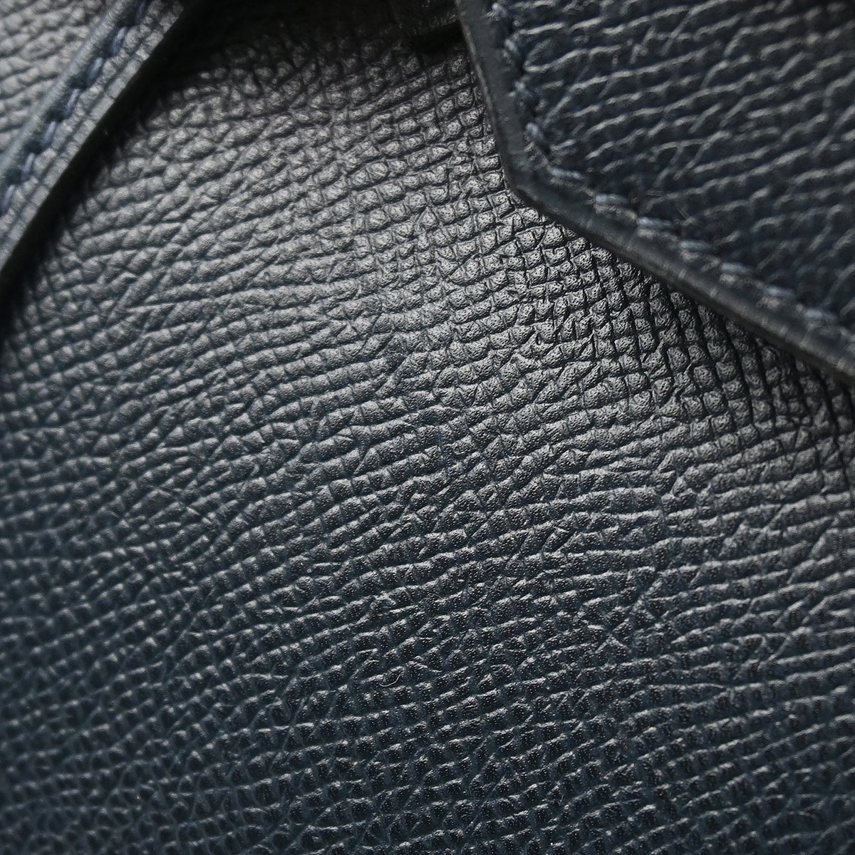 Hermes 1996 Blue Ocean Courchevel Haut a Courroies 32 Handbag