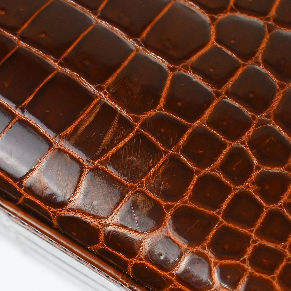 Hermes * 1999 Miel Porosus Crocodile Kelly 28 Sellier 2way Handbag