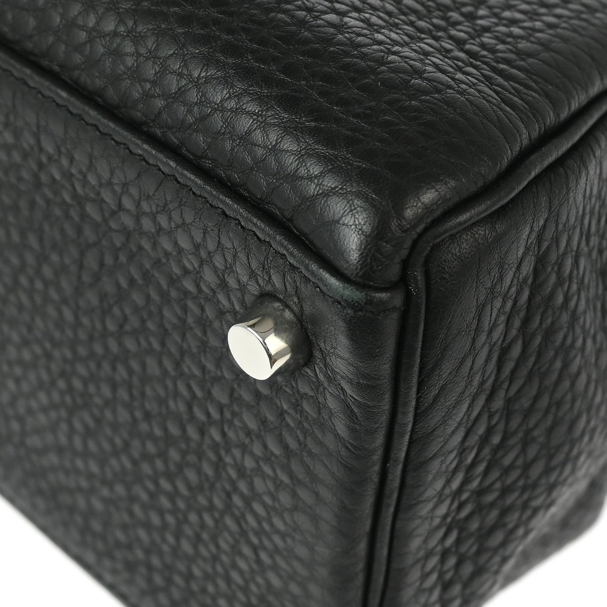 Hermes 2008 Black Taurillon Clemence Kelly 32 Retourne 2way Shoulder Handbag