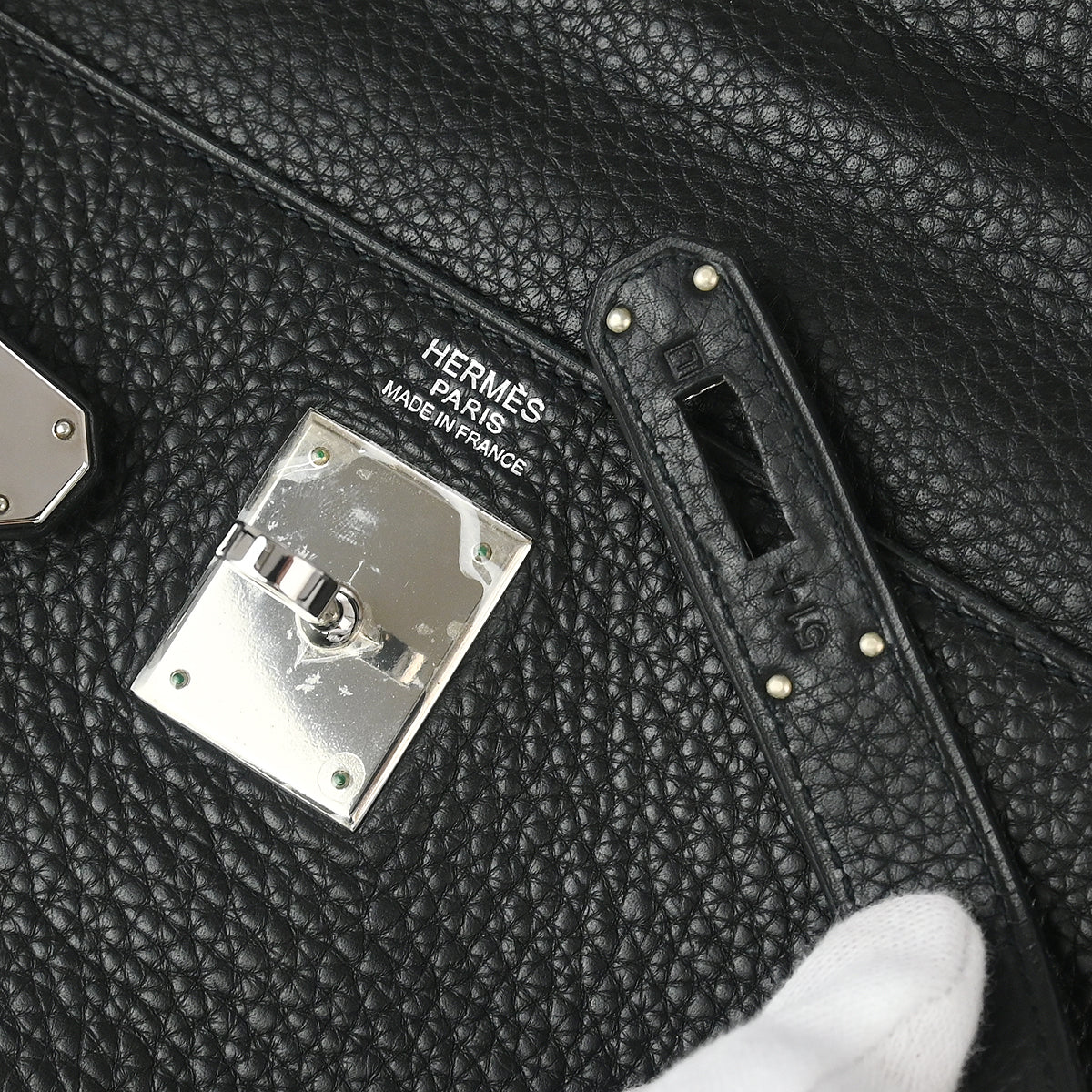 Hermes 2008 Black Taurillon Clemence Kelly 32 Retourne 2way Shoulder Handbag