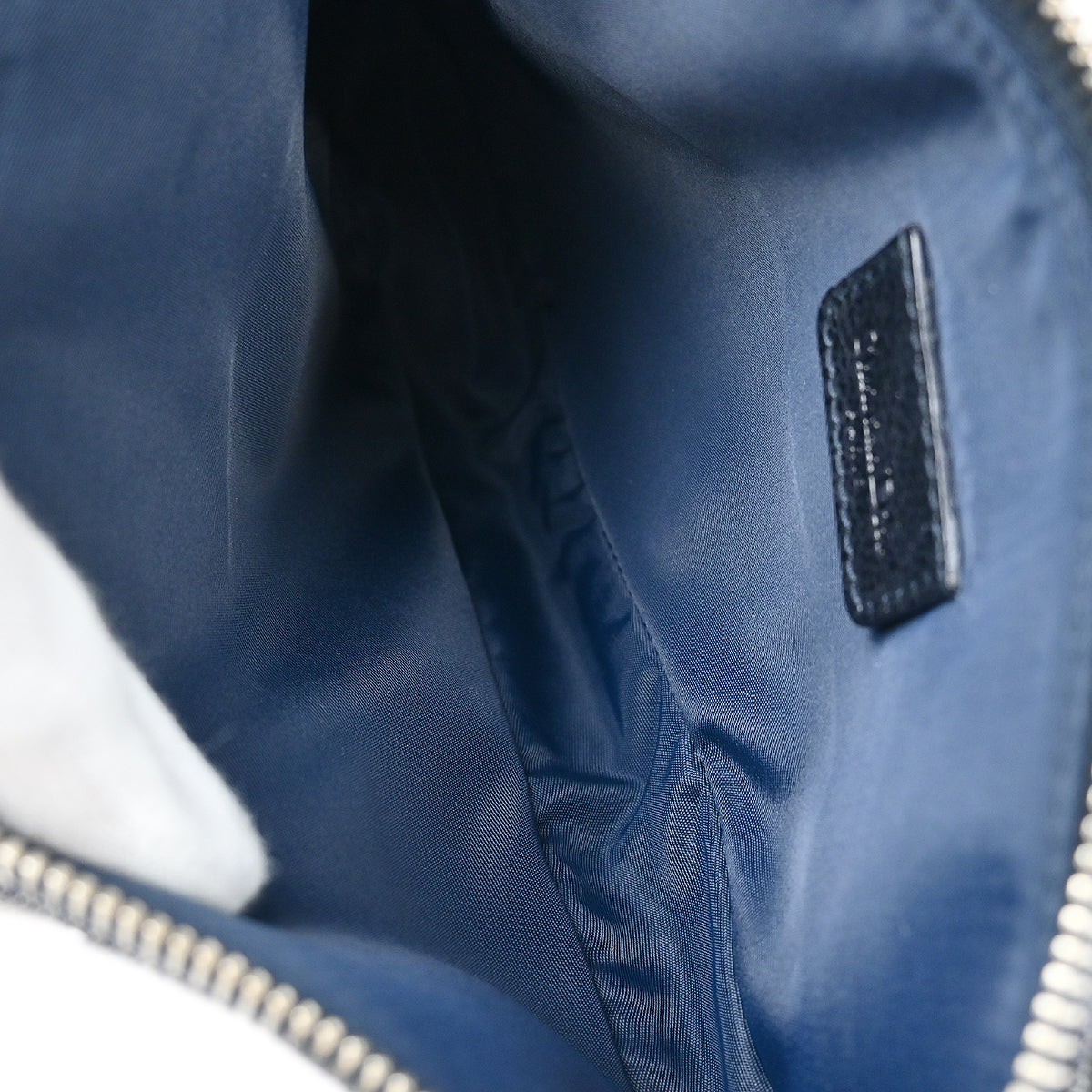 Christian Dior 2005 Navy Denim Trotter Saddle Handbag