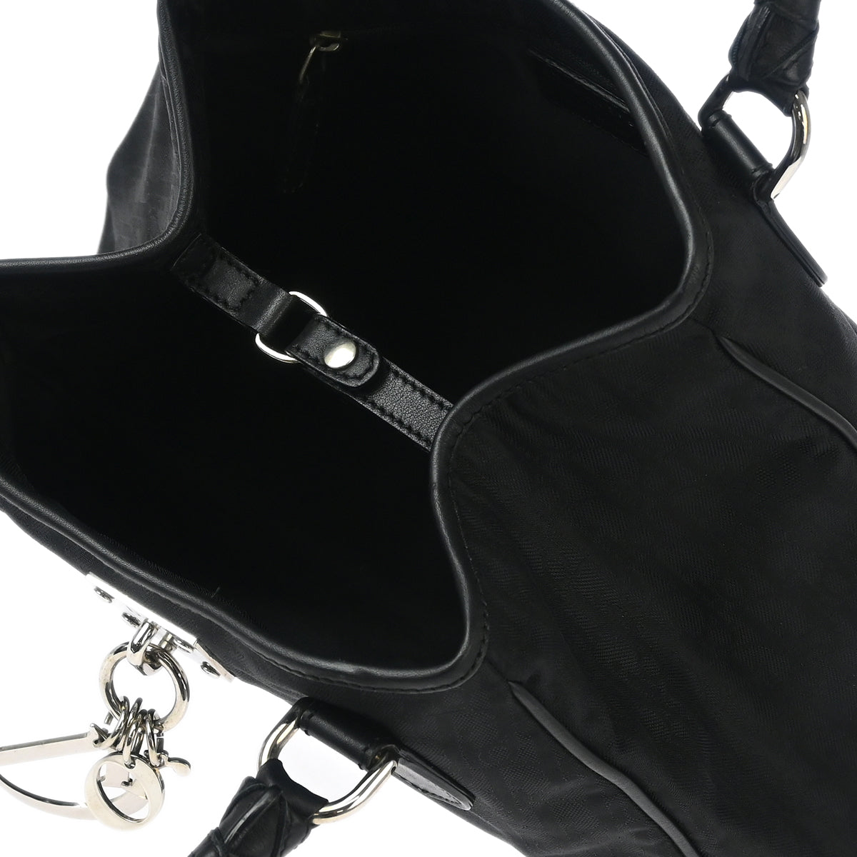 Christian Dior 2006 Black Lovely Trotter Tote Handbag