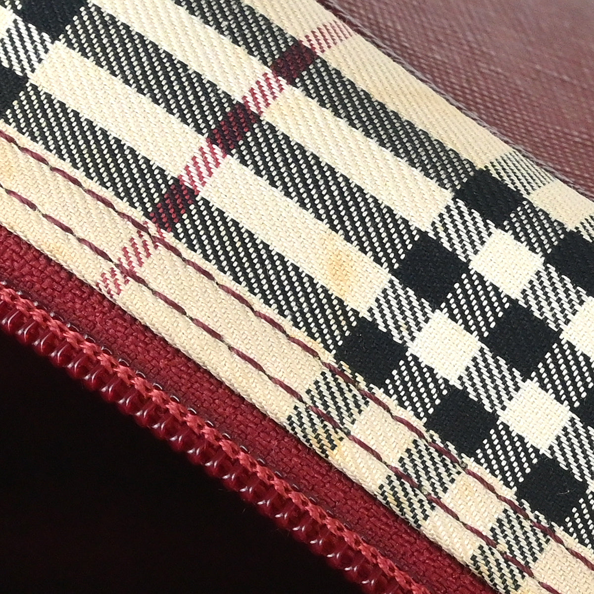 Burberry Beige Bordeaux Burberry Check 2way Shoulder Handbag