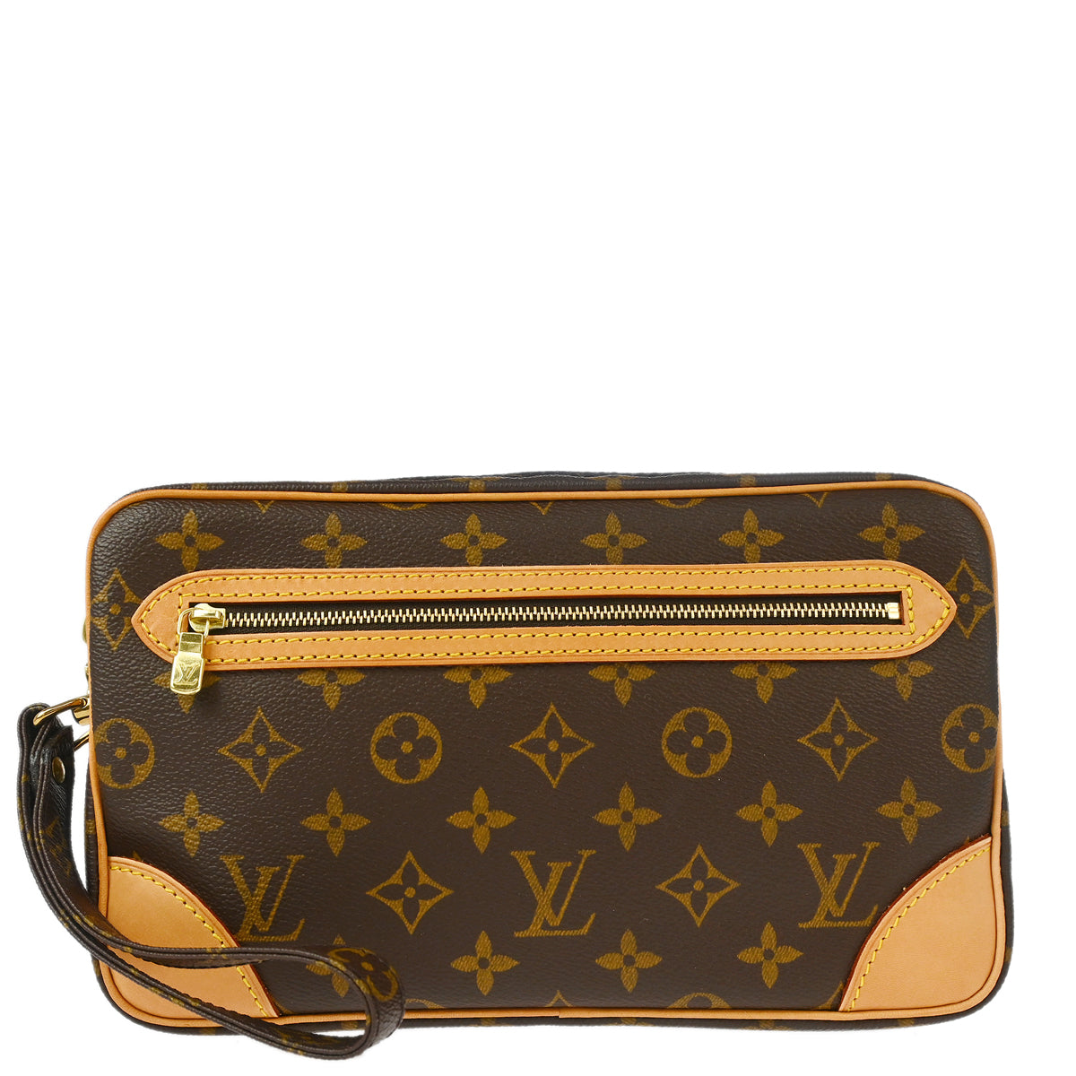 Louis Vuitton 2002 Monogram Marly Dragonne GM Clucth Bag M51825