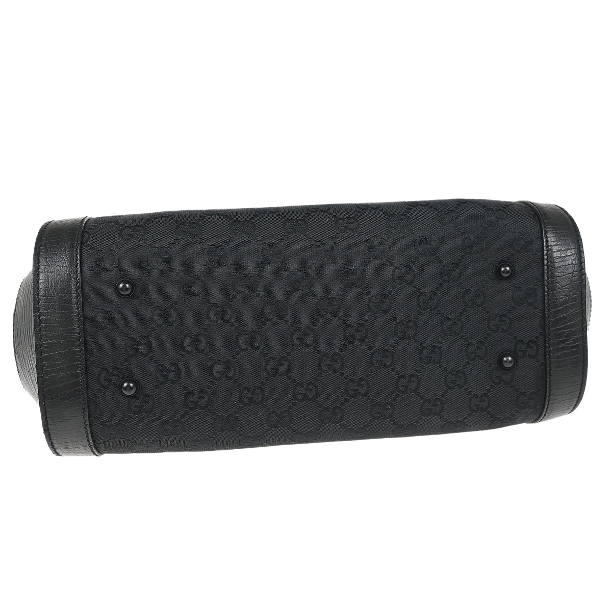 Gucci Black GG Bamboo Handbag