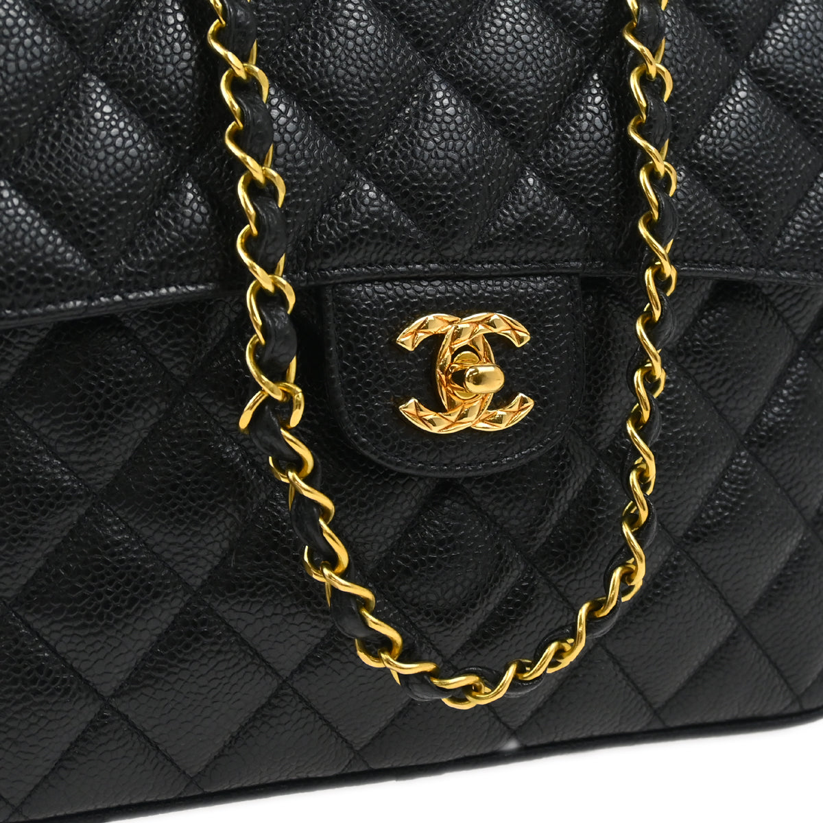 Chanel Black Caviar Camera Bag Small