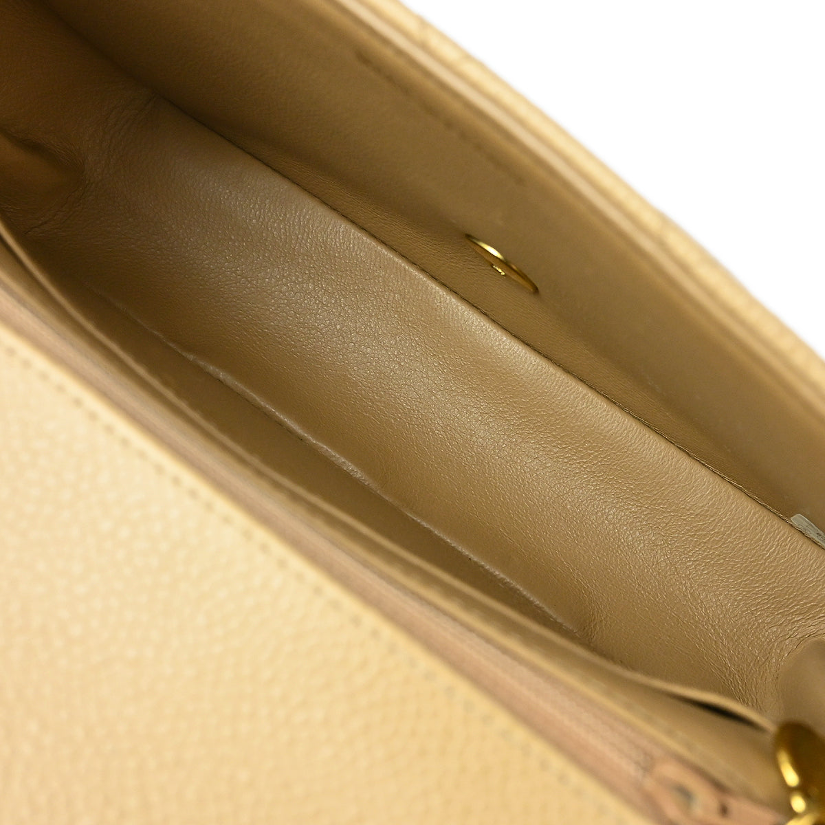 Chanel 1994-1996 Beige Caviar Small Diana Shoulder Bag