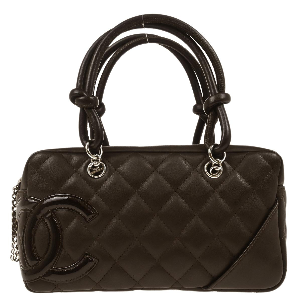 Chanel 2005-2006 Brown Calfskin Cambon Ligne Handbag