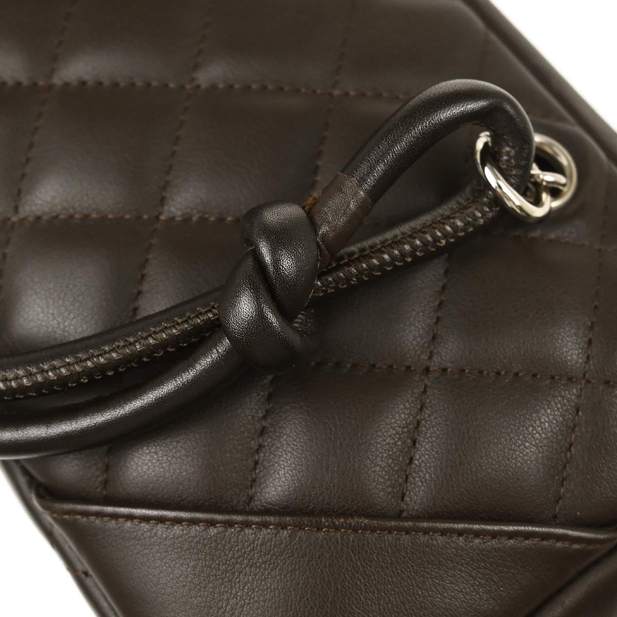 Chanel 2005-2006 Brown Calfskin Cambon Ligne Handbag