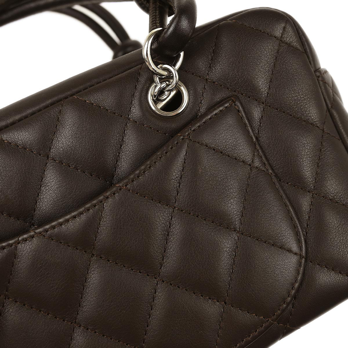 Chanel 2005-2006 Brown Calfskin Cambon Ligne Handbag