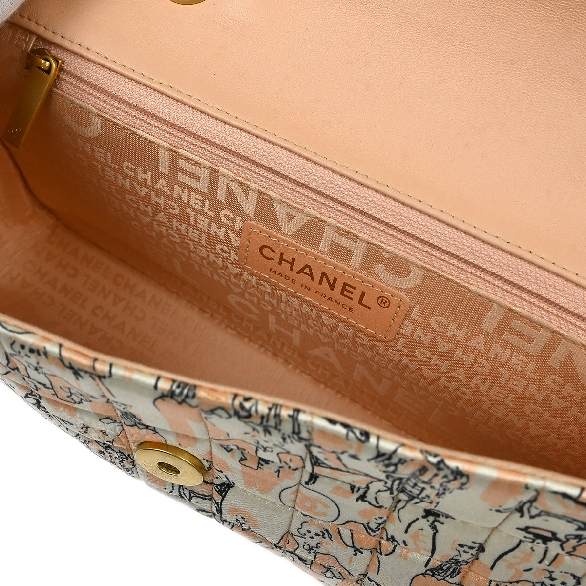 Chanel 2003-2004 Pink Satin Chain Shoulder Bag