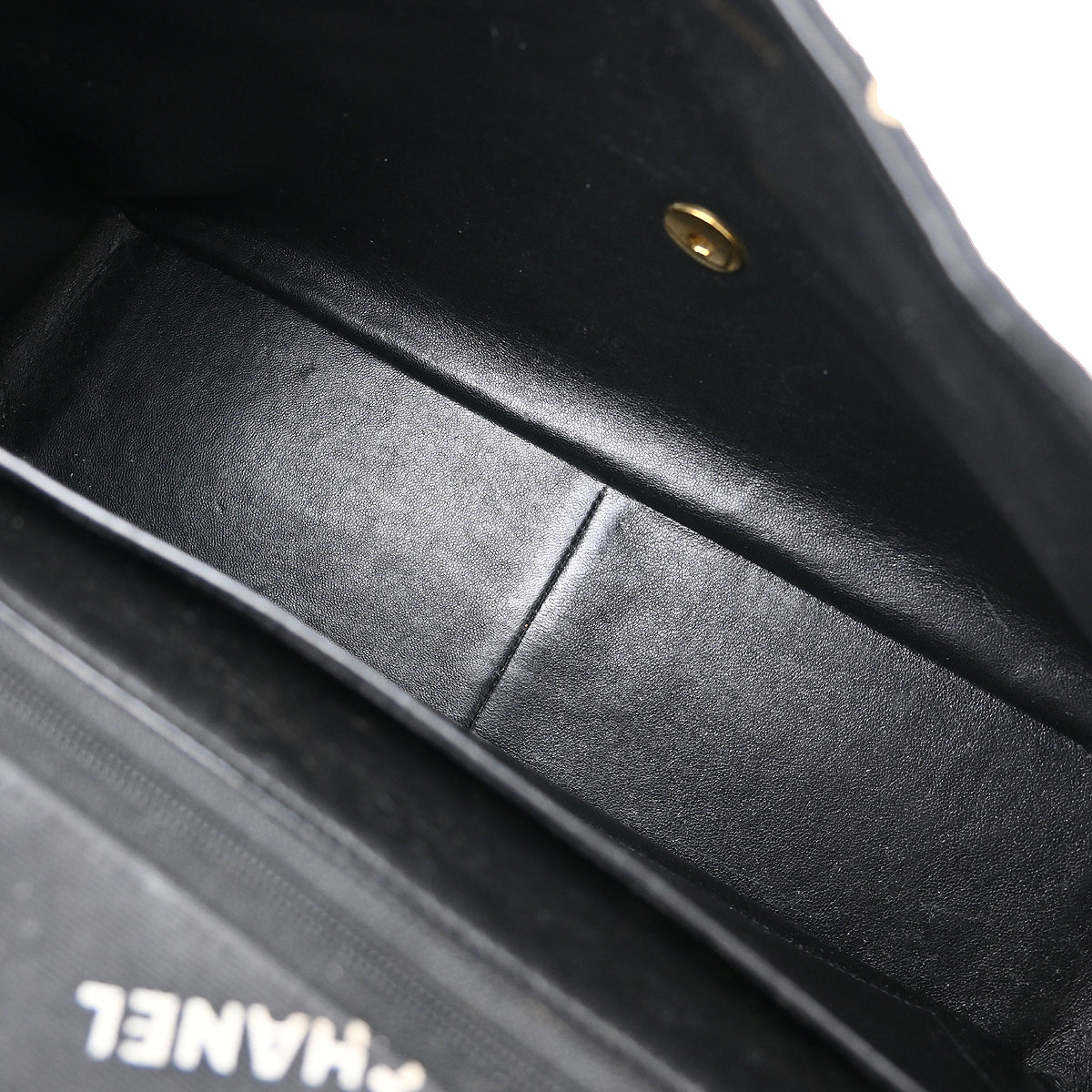 Chanel 1994-1996 Black Canvas Maxi Classic Flap Shoulder Bag
