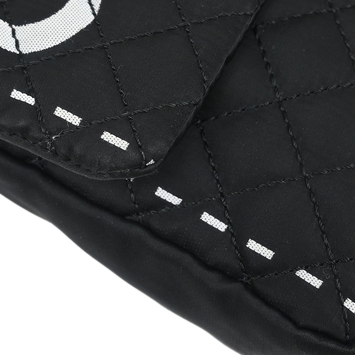 Chanel 2006-2008 Black Satin Shoulder Bag