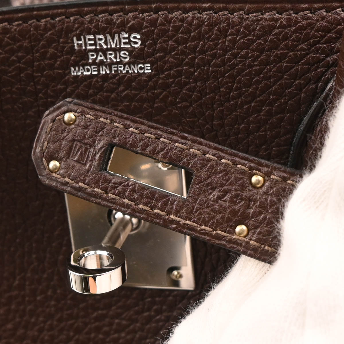 Hermes Chocolat Togo Birkin 30 Handbag